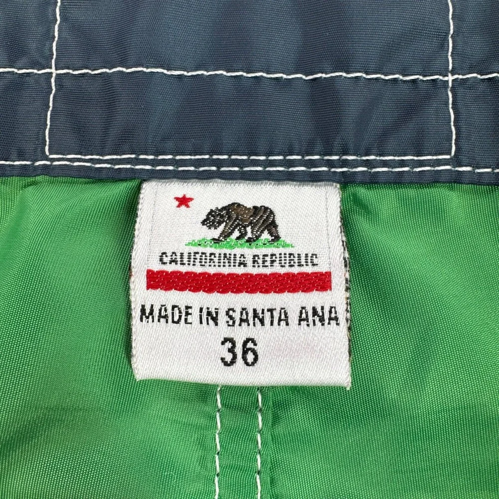 Birdwell Beach Britches Mens 36 Navy Blue Board Shorts Made USA Surf *REPAIRED*